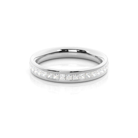 Channel Set Diamond Womens Wedding Ring
