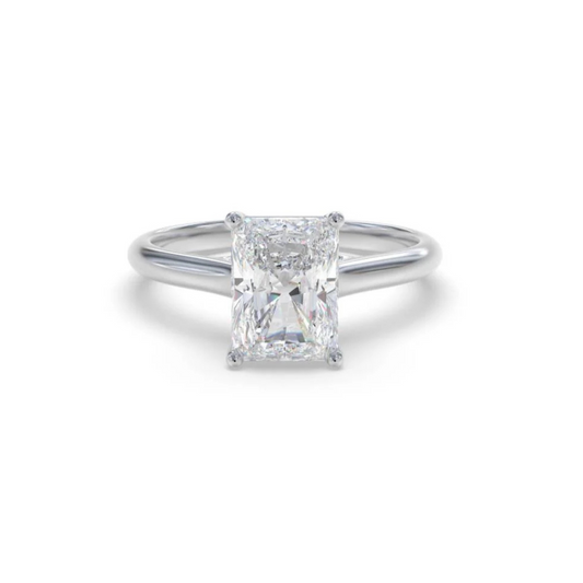 Elegant Radiant Diamond Engagement Ring